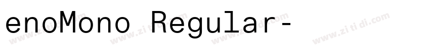 enoMono Regular字体转换